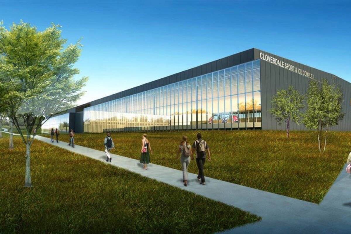 Rendering of the Cloverdale Sport and Ice Complex in Surrey BC